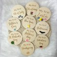 thumbnail image 1 of Set de madera Baby Milestone Cards Miafoire Baby First Holiday, 1 of 6