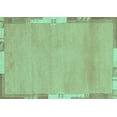 thumbnail image 1 of Ahgly Company Indoor Rectangle Abstract Turquoise Blue Modern Area Rugs, 8' x 10', 1 of 4