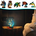 thumbnail image 5 of Animal Table Lamp Series Clearance, Stained Resin/Chicken/Cat/Dragon Table Lamp Night Light, Stained Resin Animal Night Light For Living Room Bedroom Animal Lovers Home Decoration, 5 of 5