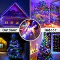 thumbnail image 5 of JMEXSUSS 163ft 500 LED Christmas Lights Outdoor, Waterproof Clear Wire Christmas String Lights, 8 Modes Christmas Tree Lights Plug in for Patio Wedding Party Yard Xmas Tree Decor(Multicolor), 5 of 7