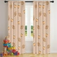 thumbnail image 5 of Blackout Kids Curtains,Light Brown Footballs and Cups Pattern Childrens Insulated Curtains Set Of 2,Bedroom Essentials,Toddler Room Decor 42"x84", 5 of 5