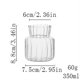 thumbnail image 2 of Florero pequeño de cristal, decoración de mesa transparente, sala de estar, cocina, arreglo de té, cultivo de agua, conjunto encantador, 2 of 11