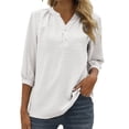 thumbnail image 1 of Blusa con cuello alto y estampado floral para mujer - Poliéster, corte holgado - Casual de primavera/verano - S-XXL, 1 of 5