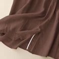 thumbnail image 5 of qelini Linen Max Skirt for Women Long Skirt Elastic High Waist A-line Skirt Solid Color Casual Skirt, 5 of 8