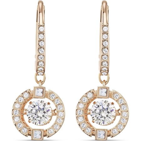 Swarovski Sparking Dance Crystal Jewelry Collection, Gold Tone & Rose Gold Tone Finish Pierced Earrings - Clear Crystals