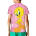thumbnail image 5 of Looney Tunes Tweety Boys Girls 3d Graphic Printed T-Shirt Crewneck Short Sleeve Tees, 5 of 7