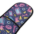 thumbnail image 2 of Dailycode Double Sided Oven Mitt with Loop Heat Resistant Kitchen Long Potholders 7" x 35" Megaphones and Tvs, 2 of 6