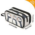 thumbnail image 4 of FORMRS Pencil Case with 3 Compartments Zipper Pouch, Elementary School Level and up, Cute Puffin, 4 of 8