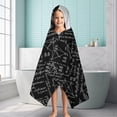 thumbnail image 6 of Math Equations Geometric Shapes Pattern Hooded Bath Towel，60"x35" for Ages 3 To 12 Kids, Quick Dry Lightweight Soft Microfiber Hood Beach Towel Cover Up for Kids, 6 of 7