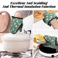 thumbnail image 3 of Lemon bubble Oven Mitts Heat Resistant - Soft Lining Silicone Mini Oven Mitts with HangingLoop, Kitchen Oven Gloves Heat Resistant 500℉ for Cooking Baking Microwave, 3 of 7