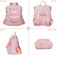 thumbnail image 5 of Sunyuer Fashion PU Leather Women's Backpack - Large Capacity, Anti-theft, Casual Style for Commuting Work and Travel, 5 of 7