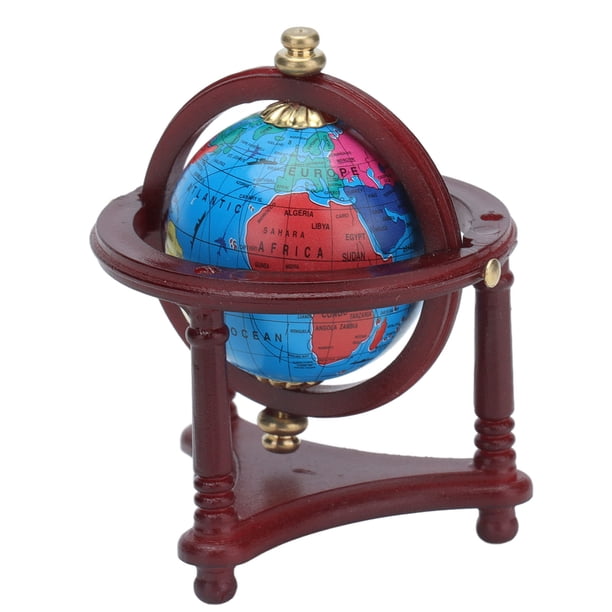 Globo terráqueo para casa de muñecas, modelo de globo terráqueo para casa de muñecas, accesorios educativos para casa de muñecas, modelo de globo terráqueo para casa de muñecas, solución innovadora