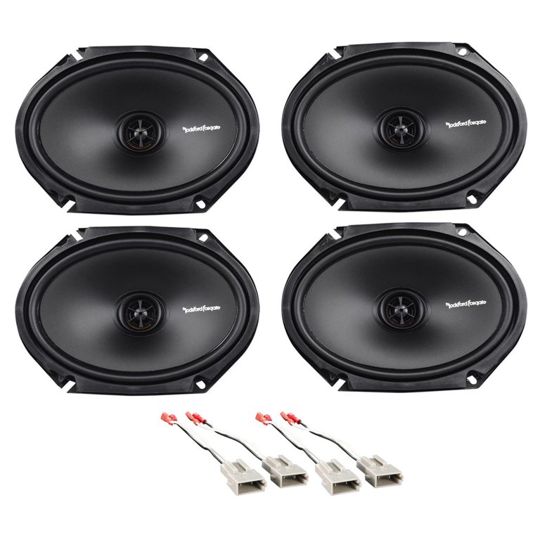 2) Pairs Rockford Fosgate R168X2 6x8 440 Watt 2-Way Car Audio