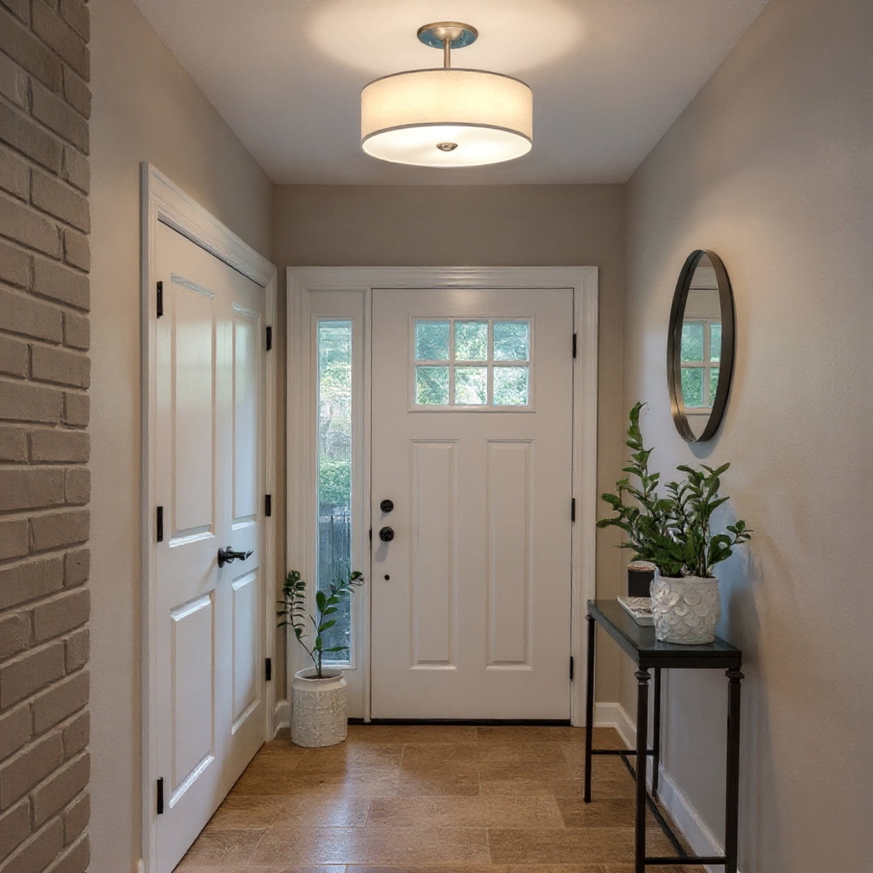 Luxury New Traditional Ceiling Light, Brushed Nickel, UKC20168