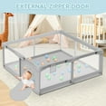 thumbnail image 3 of Parque infantil para bebés y niños pequeños Besuhot con puerta 50 x 50 pulgadas, 3 of 5