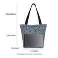 thumbnail image 2 of Lsque Small White Flowers Pattern Beach Tote,Shoulder Handbag,Spacious Tote Bag,Lightweight Travel Bag,Versatile Shopping Bag, 2 of 6
