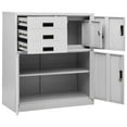 thumbnail image 5 of vidaXL Office Cabinet Light Grey 90x40x102 cm Steel, 5 of 5