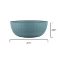 thumbnail image 5 of Mainstays - Light Blue Round Plastic Cereal Bowl, Interwoven Braided Etched, 38-Ounce, 5 of 6