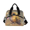 thumbnail image 2 of Lunch Bag Portable Crossbody Meal Bag Cooler Bag Insulated Lunch Bag Food Bag Handheld & Crossbody Design Adorable Owl, 2 of 6