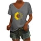 thumbnail image 1 of Camisas con estampado informal con estilo para mujer, camisetas holgadas de manga corta de talla grande, blusa con cuello en V OAVQHLG3B Store lin121212, 1 of 5