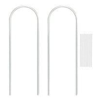 GQDIN 2 Pack U-Shaped Clear Acrylic Trellis for Indoor Plants,Small Plant Trellis for Potted Plants Climbing Plants,Plant Support Hoya Trellis for Vine Ivy Hoya Outdoor(2 Sizes:13.8"/15.8")