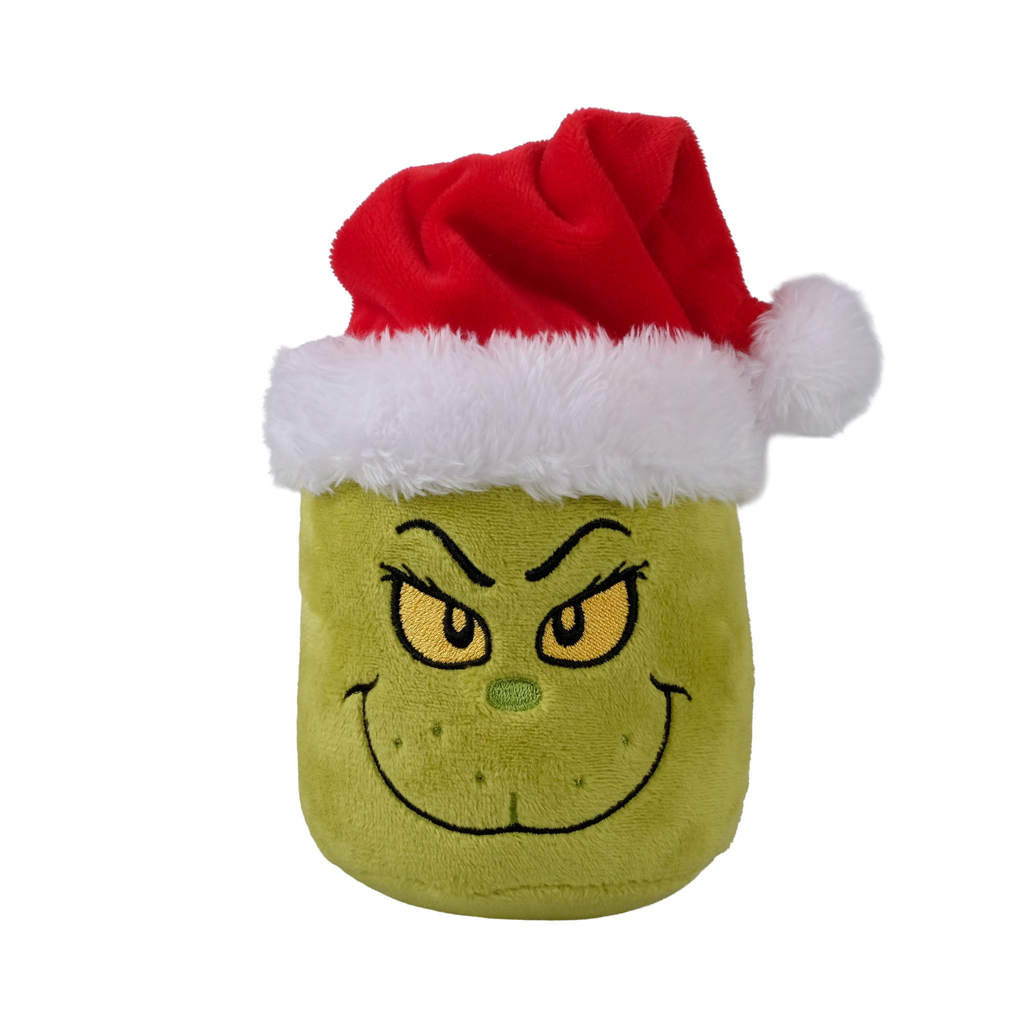 Dr. Seuss The Grinch Marshmallow Plush in Holiday Cappuccino Mug – Festive Green Mug with Character Artwork