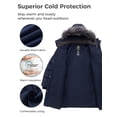 thumbnail image 6 of Wantdo Women's Plus Size Jacket Warm Winter Coat Hip-Length Winter Jacket Puffer Jacket Navy 2XL, 6 of 10