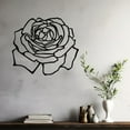 thumbnail image 3 of LaModaHome Chic Rose Design, Metal Wall Art, Elegant Flower Decor for Home, Modern Metal Artwork, Living Room Floral Accent Piece, Unique Wall HangingHome Decoration Gift -27.6"x30.3"/70x77cm, 3 of 5