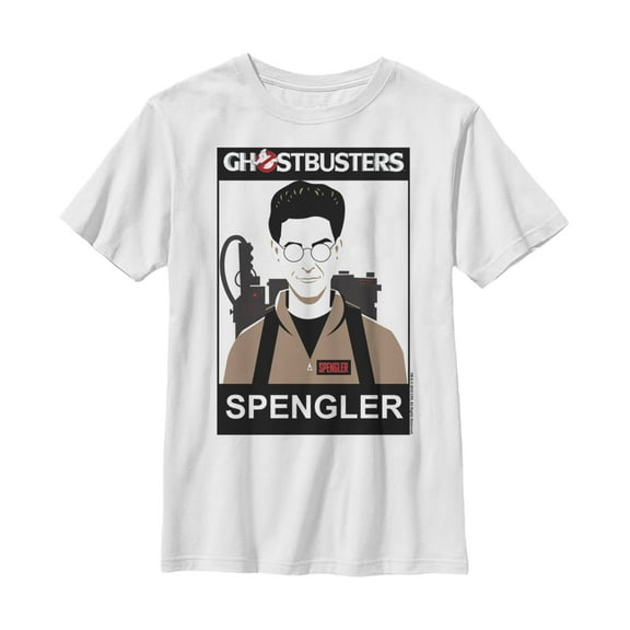 Boy's Ghostbusters Spengler 2D Cell Shade Graphic Tee White Medium
