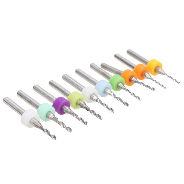 Fafeicy Juego de Brocas para PCB 11-2 Mm Juego de Brocas Micro de 10 Piezas Vástago Recto Fijo aleación Dura para Placa de Circuito para Placas de Circuito Baquelita ANGGREK Otros