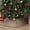 Coffee, variant on Demi Bonn 27" Rustic Christmas Tree Skirt, Plastic Woven Christmas Tree Collar for Party, Holiday, Home Decoration, Brown