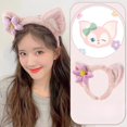 thumbnail image 4 of Diadema con orejas de Mickey Mouse de Disney, aro para el pelo para parque de atracciones, escamas de pescado, malla de lentejuelas, sombreros de fiesta, juguete para niña, cumpleaños, 4 of 5
