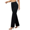 thumbnail image 4 of roswear Women's Wide Leg Jeans Stretchy Boyfriend Style, 30" Inseam, Size 4-16, 4 of 5
