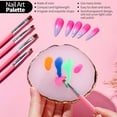 thumbnail image 5 of NeoMart-Nail Art Brushes, Nail Brush Set With Nail Stand, Nail Holder For Painting Nails, Nail Art Tools, Nail Design Tools, 11PCS Nail Brushes For Nail Art, Nail Dotting Tool, Nail Art Palette, Pink, 5 of 16