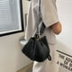 thumbnail image 1 of Bolsa cruzados de hombro plisados ​​a la modade mano de piel sintética para mujer (negro) Likrtyny Para Estrenar, 1 of 9