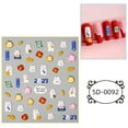 thumbnail image 3 of Calcomanías para uñas BuyWeek autoadhesivas lindas y de Moda, 3 of 12