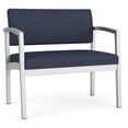 thumbnail image 1 of Lenox Steel Reception Waiting Room Bariatric Chair / Silver Steel / Blue, 1 of 5