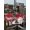 Red, variant on Outdoor Tablecloth with Umbrella Hole and Zipper, Red Christmas Rectangle Table Cloth 52x70 Inch Waterproof Tablecloth, Xmas Snowman Truck Tree Balls Picnic Table Cover for Patio Camping