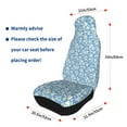 thumbnail image 4 of Honeii Floral Retro Style Print Car Seat Covers 2 Pieces, Full Set Universal Seat Covers for Cars, Waterproof Auto Seat Protectors, 4 of 7