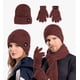 thumbnail image 1 of Gorro Bufanda Guante Conjunto Térmico Invierno Frio Unisex Modelo Rojo, 1 of 4