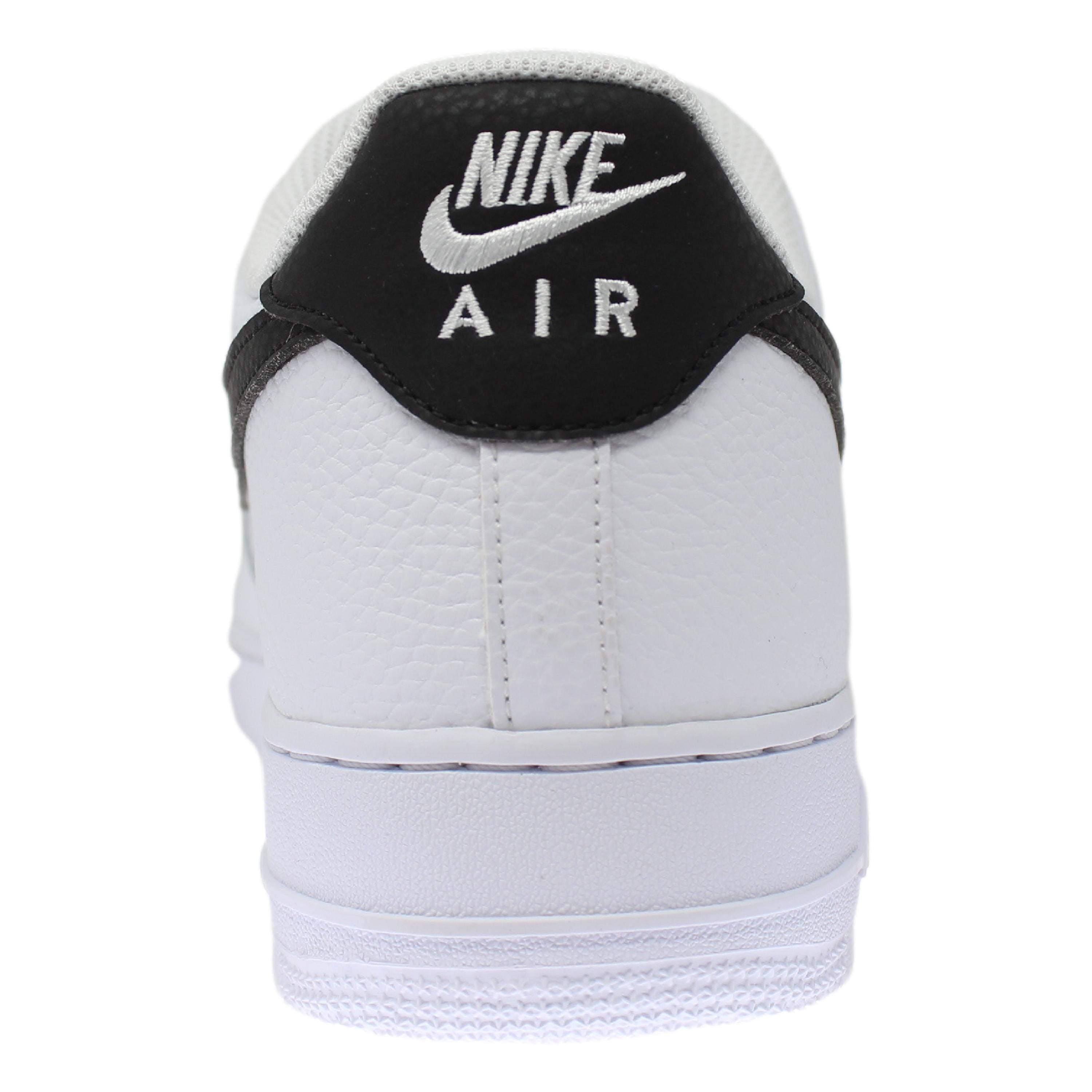 [CT2302-100] Mens Nike Air Force 1 Low '07 'White Black Pebbled Leather'