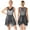 Black, variant on Aiihoo Women's Modern Lyrical Dance Dress See-Through Contemporary Dancing Dress Ballet Gymnastics Leotard Black M