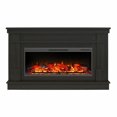 thumbnail image 3 of Ameriwood Home Elmcroft Wide Mantel with Linear Electric Fireplace, Rustic Gray, 3 of 8