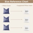 thumbnail image 5 of Teler Goose Feather Down Throw Pillow Inserts, Cotton Fabric Decorative Pillow Inserts for Couch Sofa Bed, 20" x 20", 2 Pack, 5 of 9