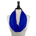 thumbnail image 3 of Pop Fashion Women's Scarf with Hidden Zipper Pocket Solid Color (Royal Blue), 3 of 5