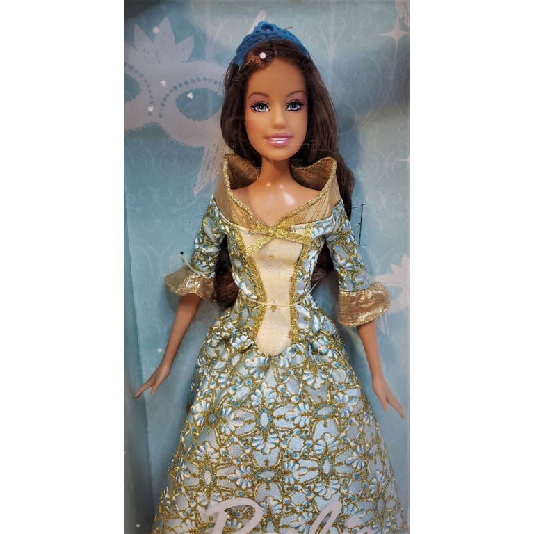Barbie Masquerade Ball Princess Doll Blue Dress 2007 Mattel M6345 -  Walmart.com
