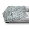 thumbnail image 3 of Grey Blue Soft Flannel Fleece Throw Blanket, Pastel Colored Stripes with Dots Hand Drawn Geometric Pattern, Cozy Plush for Indoor and Outdoor Use, 50" x 70", Charcoal Grey Pale Blue, by Ambesonne, 3 of 6