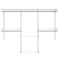 thumbnail image 2 of Costway Sistema Organizador Personalizado Armario Montado a la Pared con Barras Colgando Armario Regulable para Dormitorio Blanco, 2 of 6