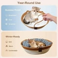 thumbnail image 5 of Stimulicat Cat Bed Rope Cotton with Cushion, Eliminates Bed Rejection Round Pet Basket, Boho Catbed for Cats, 5 of 9