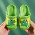 thumbnail image 4 of Boys Garden Clogs Girls Cute Animal Cartoon Home Slippers Lightweight Slip On Sandals Shower Slides Non-Slip Beach Pool Yard Clog Shoes Sport Sandal for Baby Boys Girls Toddler/Little Kid Green 18, 4 of 6